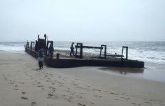Barge on the Beach by CM Parsons